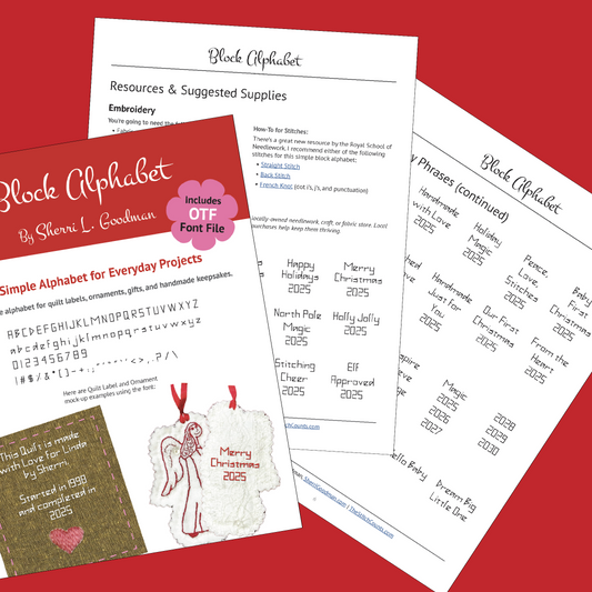 BLOCK ALPHABET (PDF + OTF Font File)