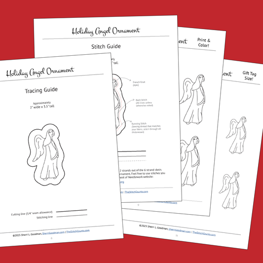 Holiday Angel Ornament – Embroidery Pattern (PDF)