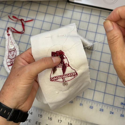 Holiday Bell Ornament – Embroidery Pattern (PDF)