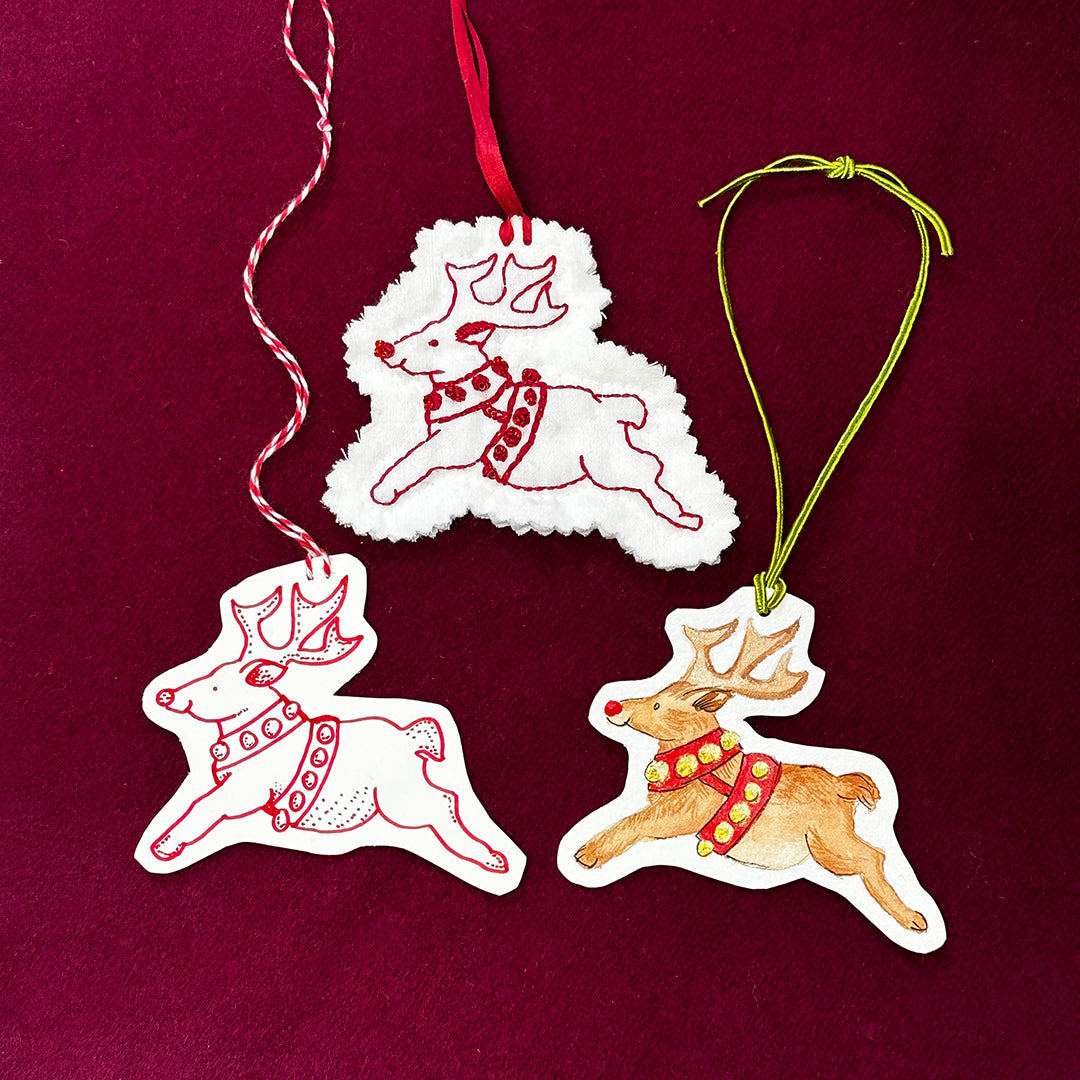 Reindeer Ornament – Embroidery Pattern (PDF)