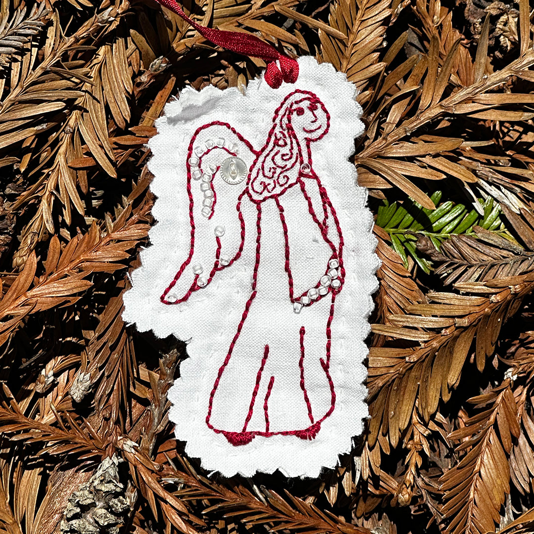 Holiday Angel Ornament – Embroidery Pattern (PDF)