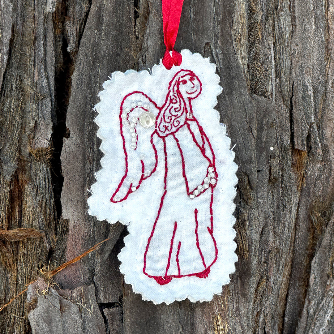 Holiday Angel Ornament – Embroidery Pattern (PDF)