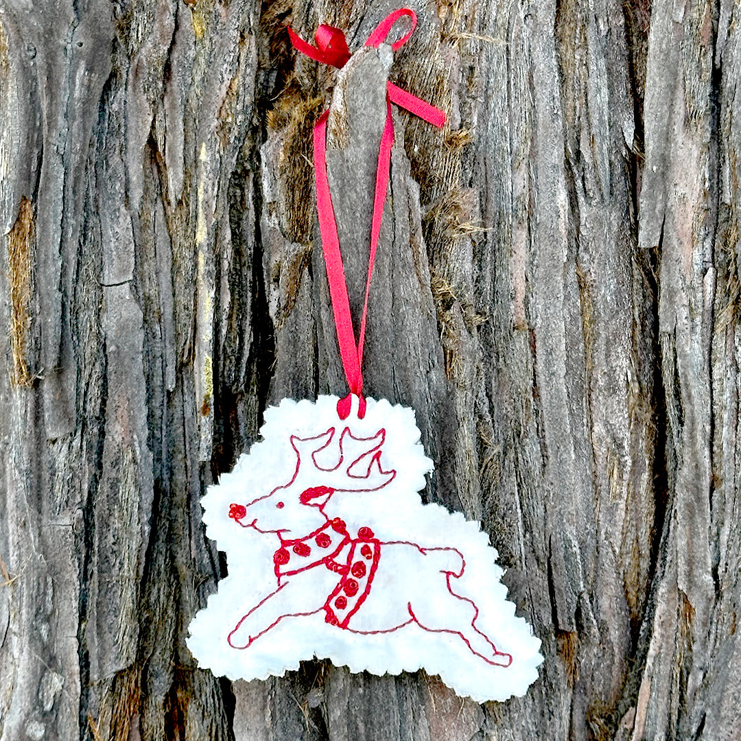 Reindeer Ornament – Embroidery Pattern (PDF)