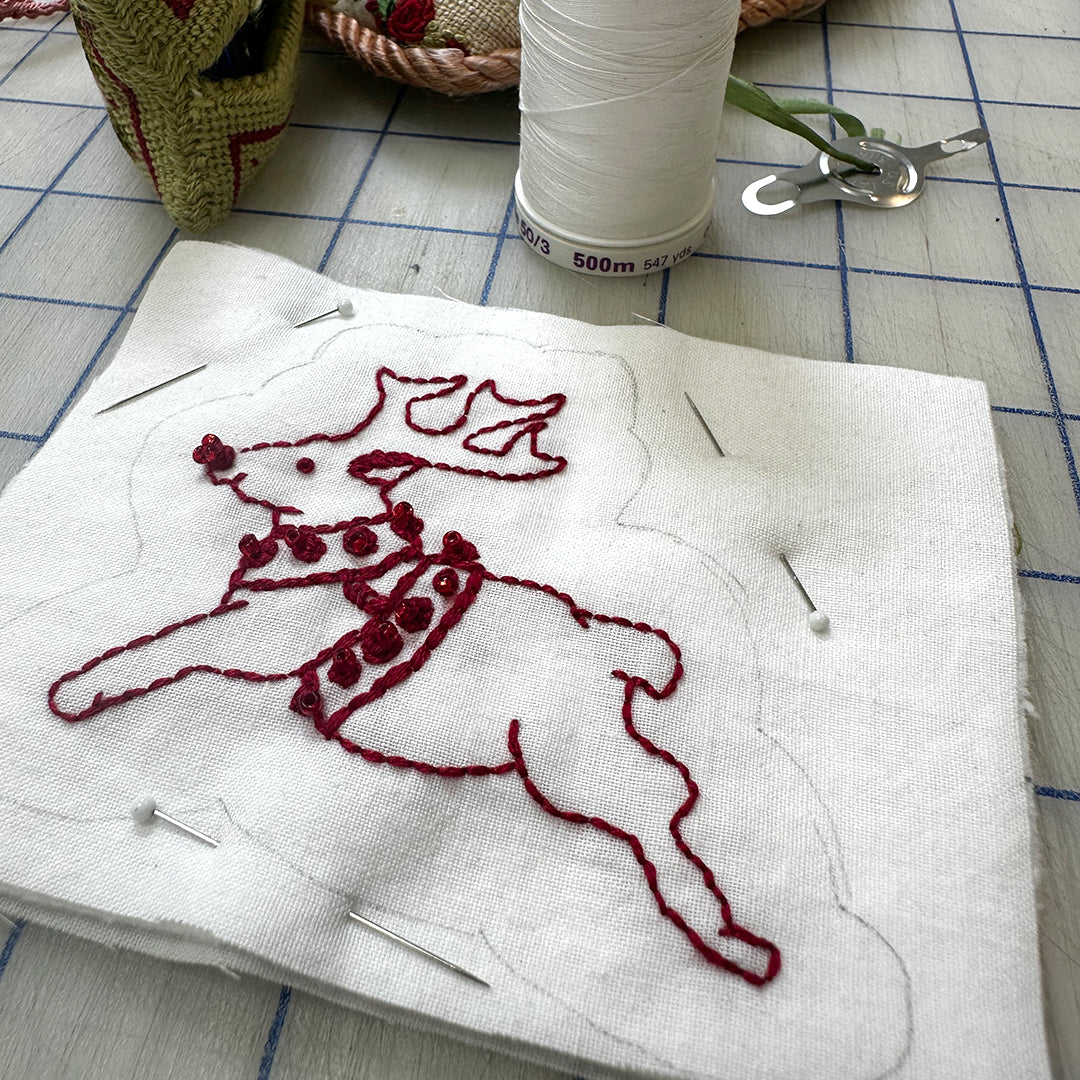 Reindeer Ornament – Embroidery Pattern (PDF)