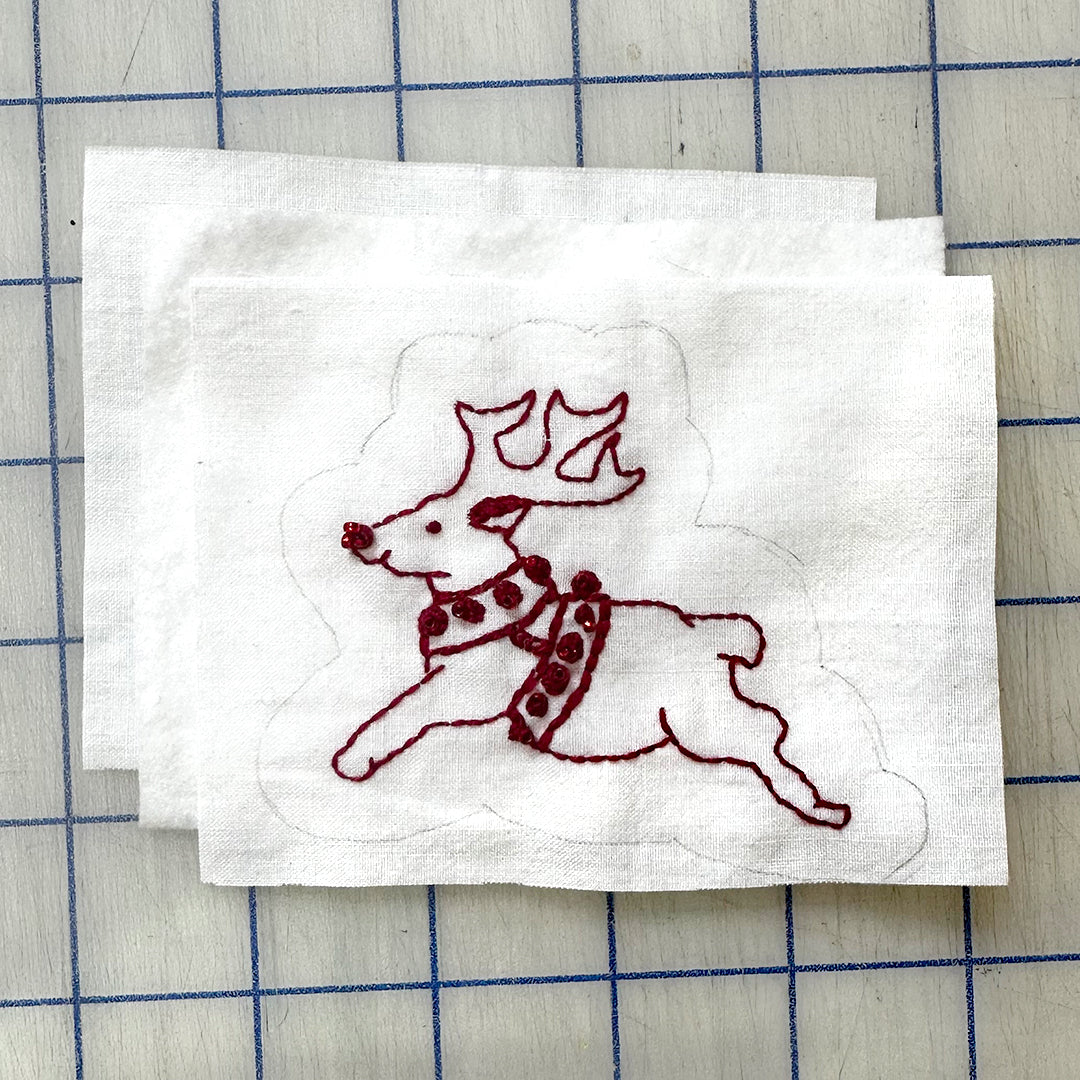 Reindeer Ornament – Embroidery Pattern (PDF)